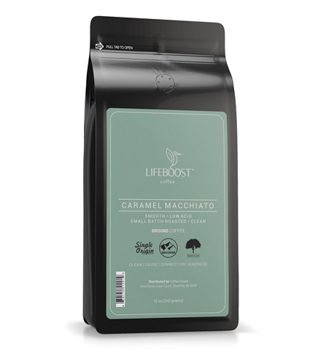 Lifeboost Caramel Macchiato Flavored Coffee