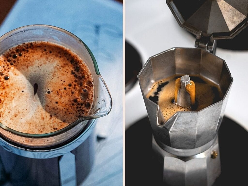 Different coffee quality from French press and Moka pot