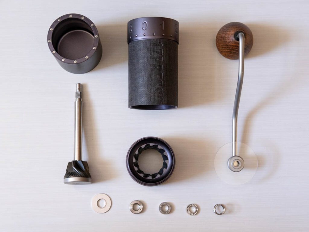 1zpresso j max manual coffee grinder components