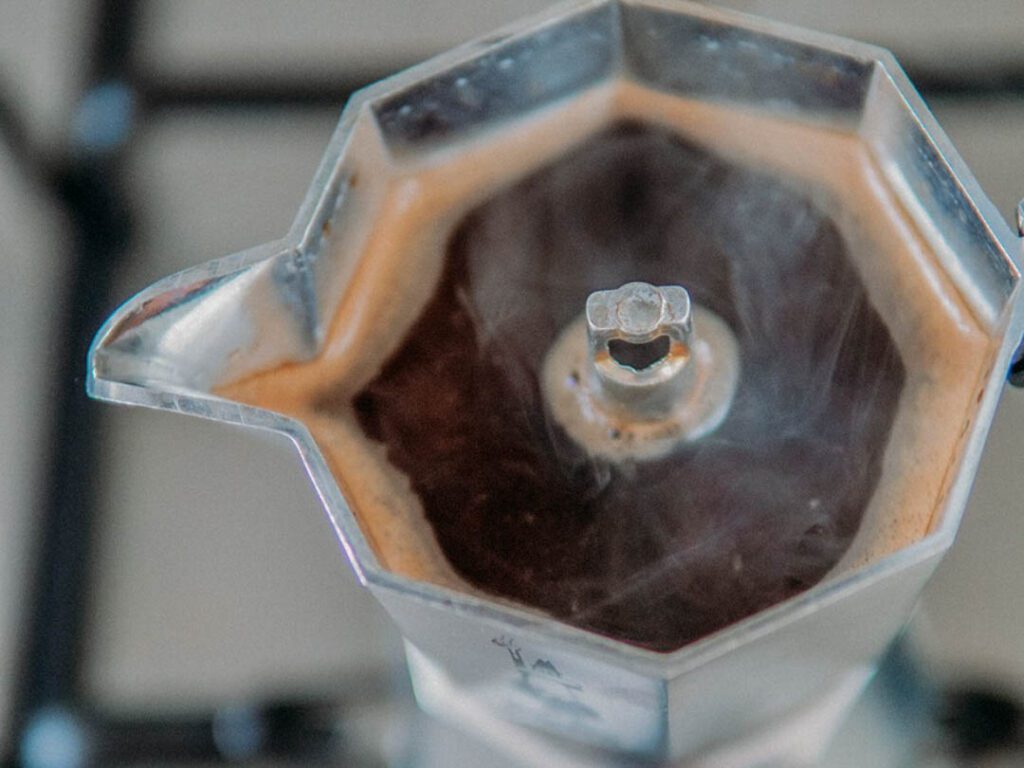 Bialetti Moka Express on stovetop with no crema