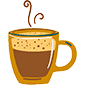 cup of black coffee icon