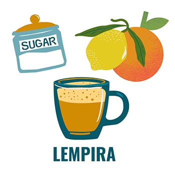 Lempira is a low quality coffee type with sweet citrus and delicate body