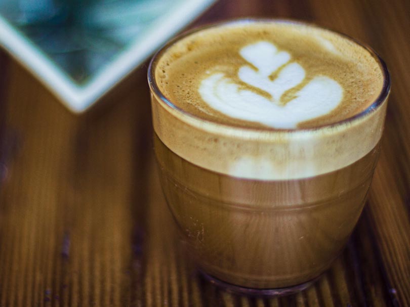 A cortado coffee