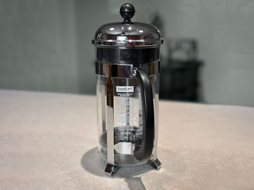 Bodum Chambord - classic French press coffee maker on kitchen counter
