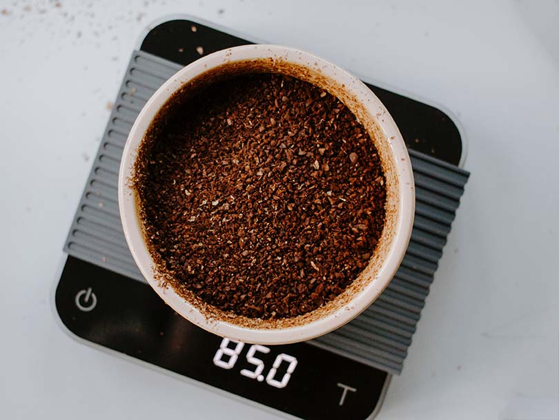 Coarse ground coffee