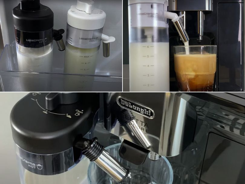 DeLonghi Eletta Explore - Hot and cold foam technology LatteCrema milk system