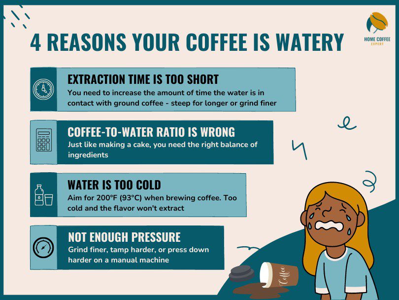 Infographic: 4 reasons your coffee is watery