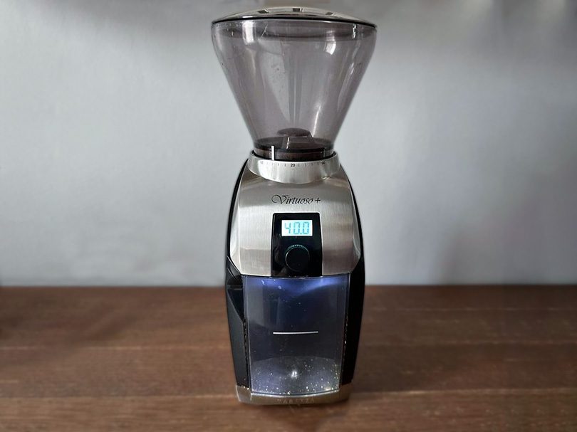 Baratza Virtuoso Plus conical burr coffee grinder with digital timer