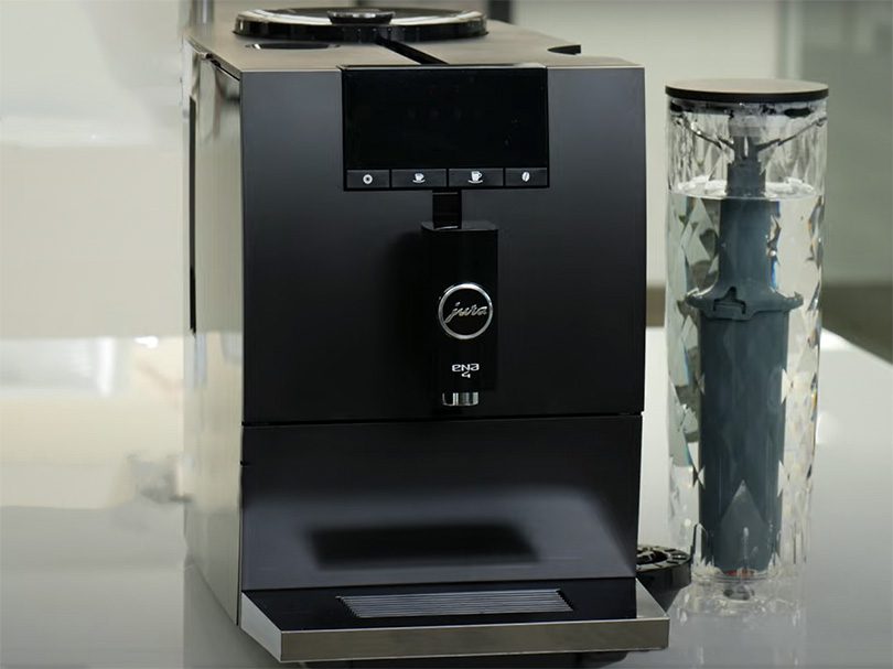 Jura ENA 4 - Front View with water carafe swiveled out