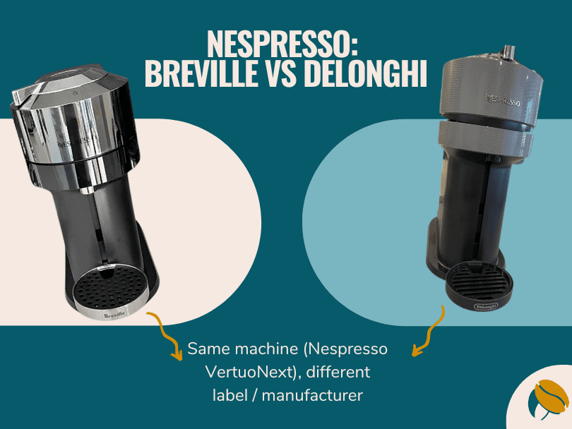 Comparison of Nespresso Breville vs DeLonghi VertuoNext