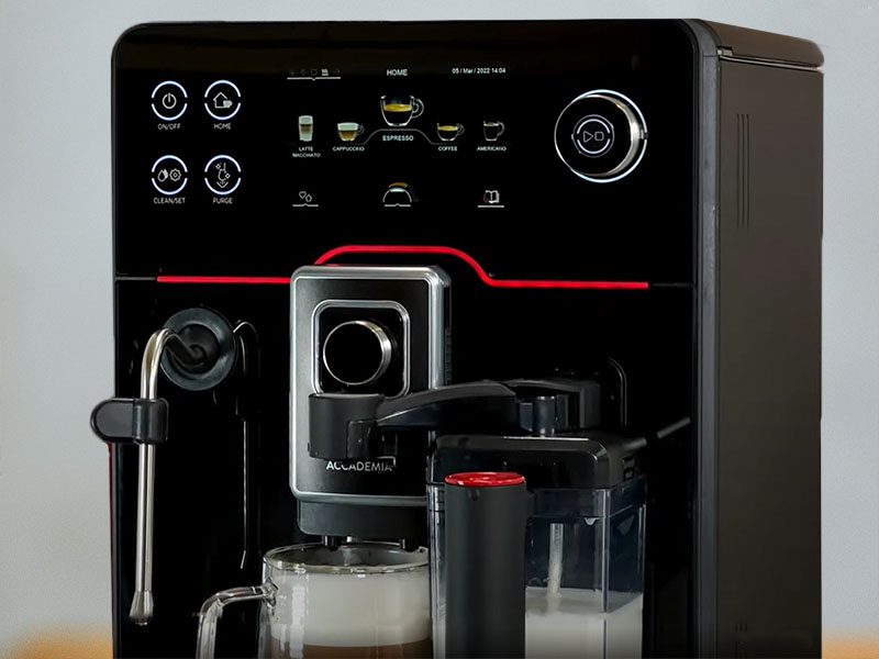 Side view of the Gaggia Accademia 2022 model