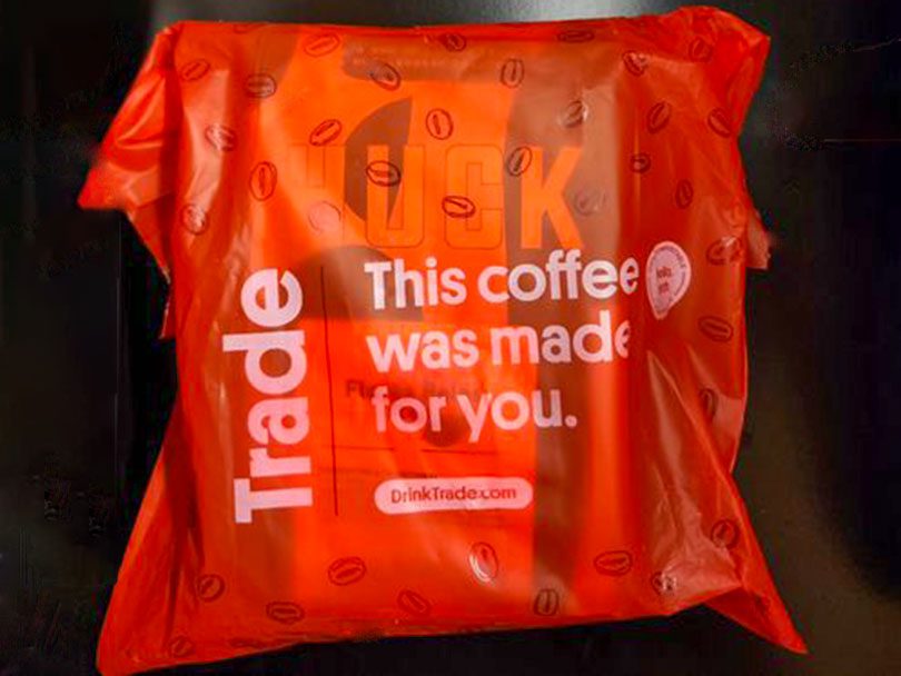 Trade Coffee subscription service, delivery bag