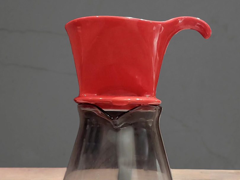 Zero Japan Coffee Dripper, Ceramic, Red
