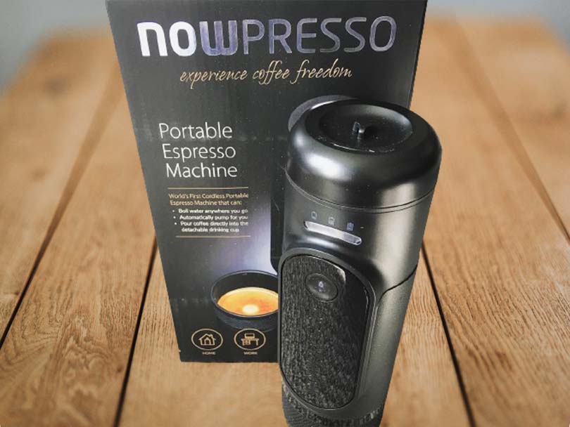 Nowpresso portable, cordless espresso maker